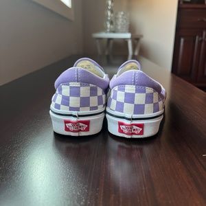 Purple Checkered Vans